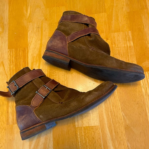 J. Jill Shoes - J. Jill Double Buckle Strap Ankle Booties - Size 9.5